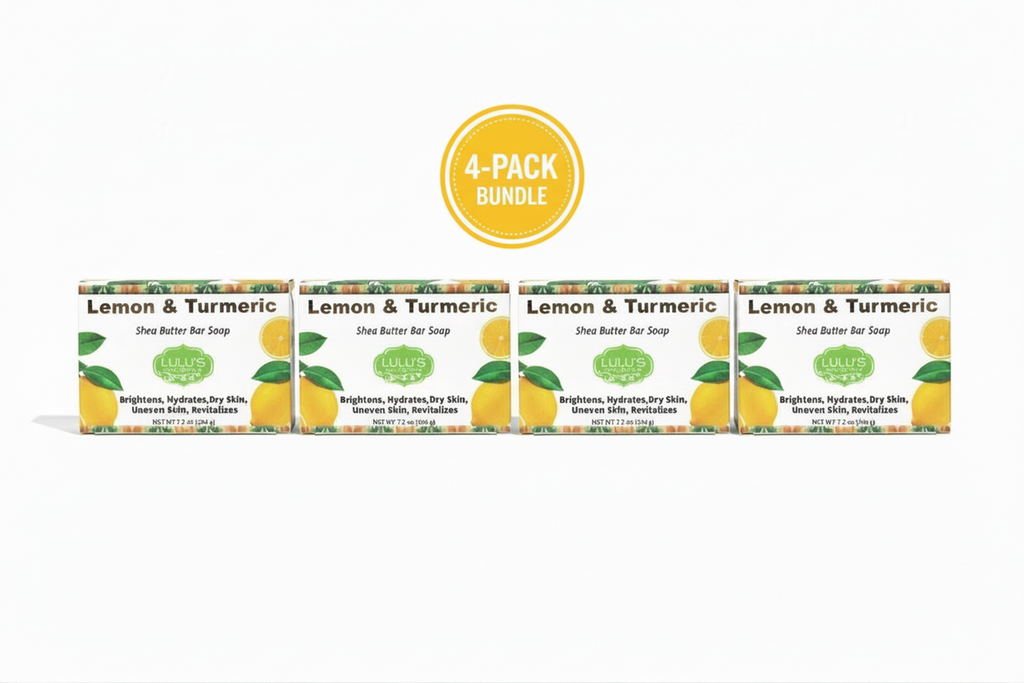 Lemon Turmeric Shea Butter Bar Soap – Brightening for Dark Spots & Uneven Tone