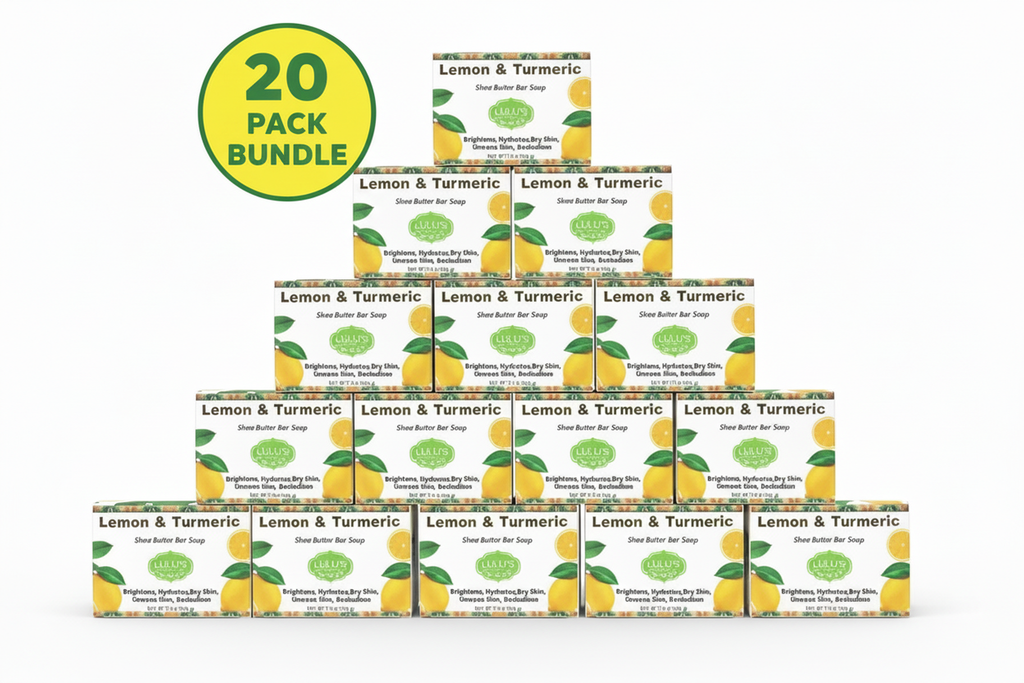 Lemon Turmeric Shea Butter Bar Soap – Brightening for Dark Spots & Uneven Tone